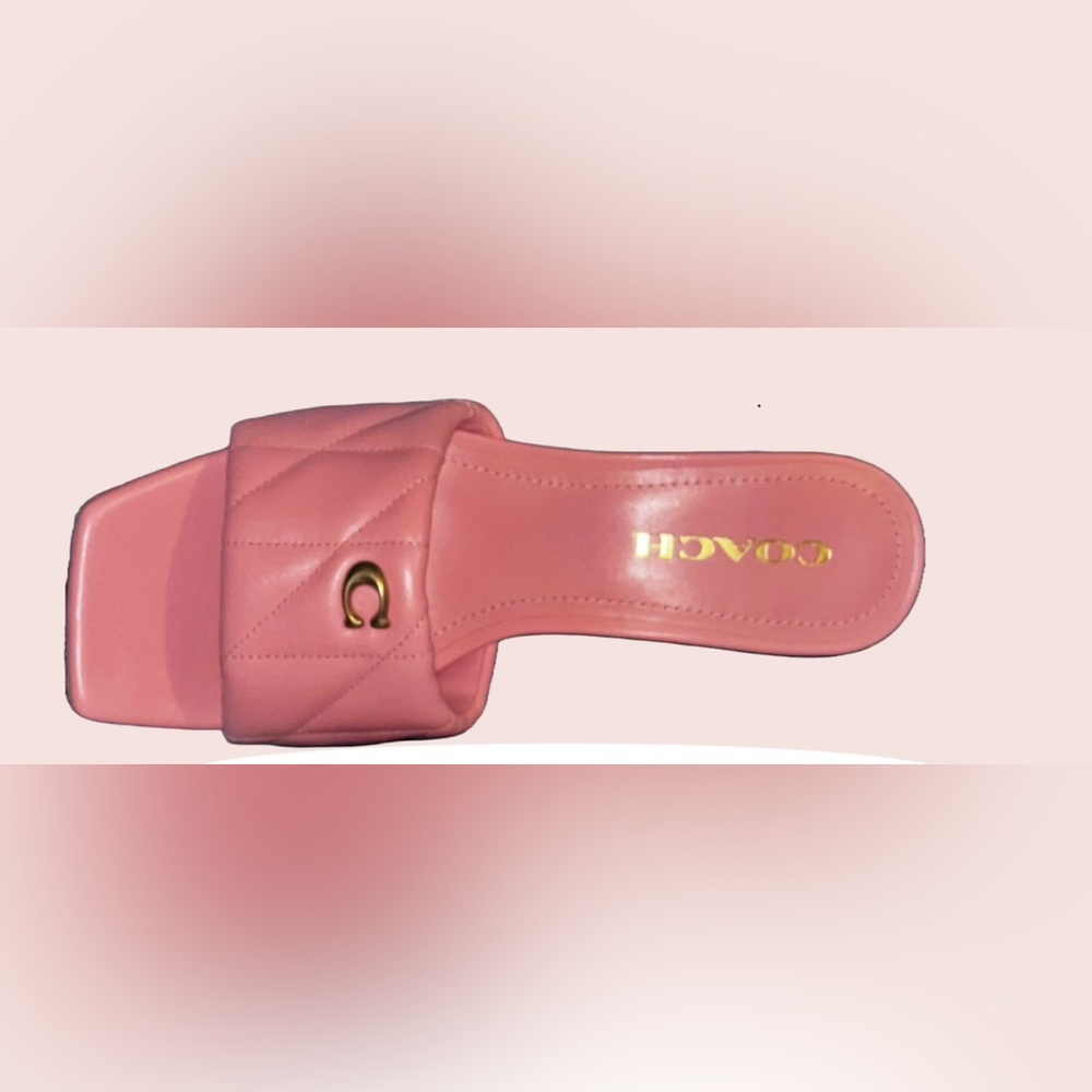 Coach Women's Emma Wedge Sandal, 
Color: Bubblegum 🍬, Size:  7 👡 - Picture 7 of 9